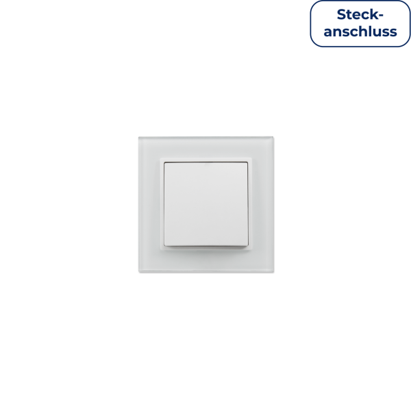 Wechselschalter McPower Flair, 250V~/10A, UP, Steckanschluss, weiß