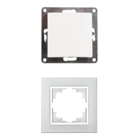 Wechselschalter McPower Flair, 250V~/10A, UP, Steckanschluss, weiß