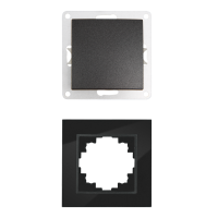 Wechselschalter McPower Flair, 250V~/10A, UP, anthrazit, inkl. Glasrahmen