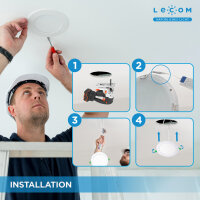 LED Panel rund 170 x 15 mm, 12W CRI >80 Warmweiß 3.000 K