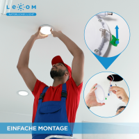 LED Panel rund 170 x 15 mm, 12W CRI >80 Neutralweiß 4.000 K