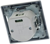 DELPHI Bewegungsmelder 160°, UP, silber 250V~, 400W, inkl. Rahmen, LED geeignet