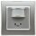 DELPHI Bewegungsmelder 160°, UP, silber 250V~, 400W, inkl. Rahmen, LED geeignet