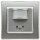 DELPHI Bewegungsmelder 160°, UP, silber 250V~, 400W, inkl. Rahmen, LED geeignet