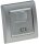 DELPHI Bewegungsmelder 160°, UP, silber 250V~, 400W, inkl. Rahmen, LED geeignet