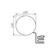 Gartenleuchte Gartenkugel in Terrakotta IP65 mit E27 Fassung von Kanlux verschiedene Größen wählbar