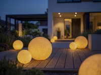Gartenleuchte Gartenkugel in Terrakotta IP65 mit E27 Fassung von Kanlux verschiedene Größen wählbar