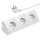 Steckdosenblock McPower "FLAIR" 250V~/16A, weiß, 3-Fach 2 m Kabel und Stecker
