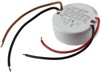 elektronischer LED-Trafo 3-45V, rund 220-240V, Ausgang konstant Strom 350mA