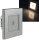 LED Wand-Einbauleuchte "EBL 86 PIR" 2,5W, 3000k, warmweiß, Rahmen silber