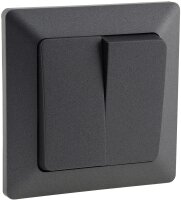 MILOS Serien-Schalter 2-fach, Anthrazit 250V~/ 10A, inkl....