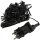 LED Aussen-Lichterkette "CT-ALK100" 10m warmweiß, Kabel schwarz, IP44, 100 LEDs