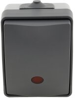 NUQUI Feuchtraum Kontrollschalter IP54, Aufputz, 250V / 10A