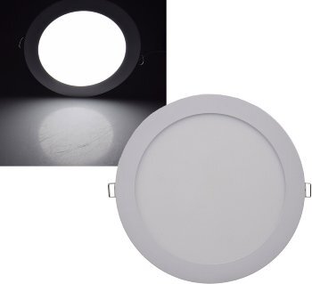 LED Licht-Panel "QCP-22R", Ø 22,5cm 230V, 18W, 1340 Lumen,4200K /neutralweiß