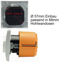 DELPHI Schutzkontakt-Steckdose, weiß 250V~/ 16A, UP, 2x USB Buchse je 5V/1A