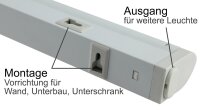 LED Unterbauleuchte "CT-LSW 36" 36cm 340lm, 4 Watt, 2700K + 4000K schaltbar
