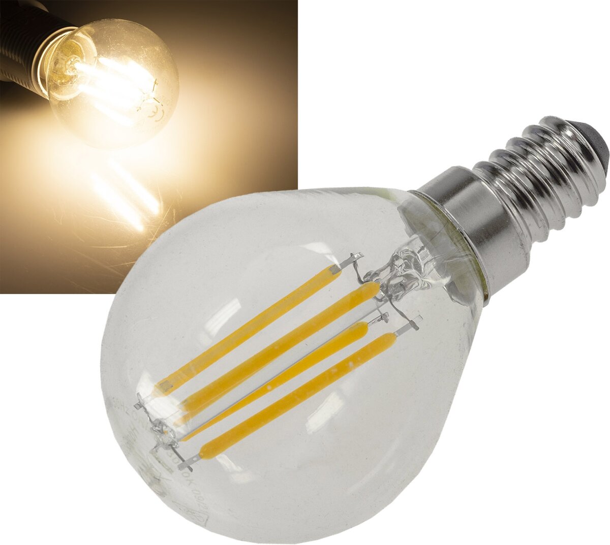 OSRAM LED Retrofit 2er Set E14 4 Watt 2700 Kelvin 470 Lumen