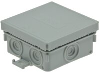 Feuchtraum-Kabelabzweigkasten, 10er Pack 75x75x40mm, IP54, 7-fach, grau