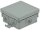 Feuchtraum-Kabelabzweigkasten, 10er Pack 75x75x40mm, IP54, 7-fach, grau