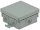 Feuchtraum-Kabelabzweigkasten, 10er Pack 75x75x40mm, IP54, 7-fach, grau