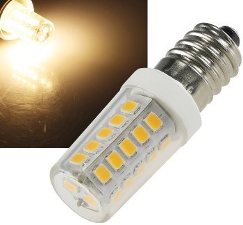 LED Lampe E14 Mini, warmweiß 3000k, 300lm, 300°, 230V, 4W, ØxL17x51mm