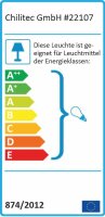 LED-Wandleuchte "CTW-1" für 1x GU10, IP44, Gehäuse weiß