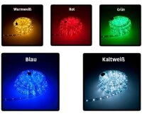 LED Lichtschlauch verschiedene Farben IP65 UV Resistent mit Netzstecker Länge wählbar Kaltweiß 34 Meter
