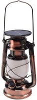LED Camping Laterne "CT-CL Copper" SOLAR ØxH 12x23,5cm, warmweiß, dimmbar