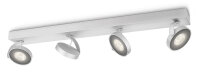 Philips Lighting myLiving LED-4er-Spot Clockwork weiß oder aluminium