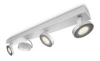 Philips Lighting myLiving LED-4er-Spot Clockwork weiß oder aluminium