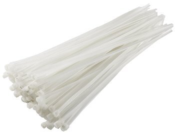 Kabelbinder 200mm x 2,5mm, transparent 100er Pack, hohe Zugkraft