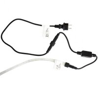 High-End LED Lichtschlauch UV-beständig IP67 1-90 Meter wählbar 230 Volt Warmweiß 5 Meter Schwarzer Netzstecker Keine